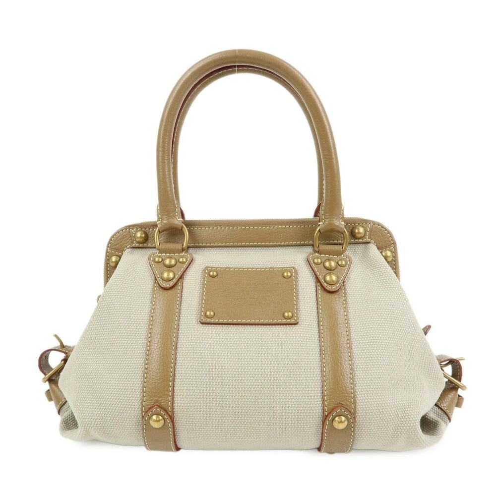 Louis Vuitton Canvas Trianon Sac de Nuit MM Handbag Beige